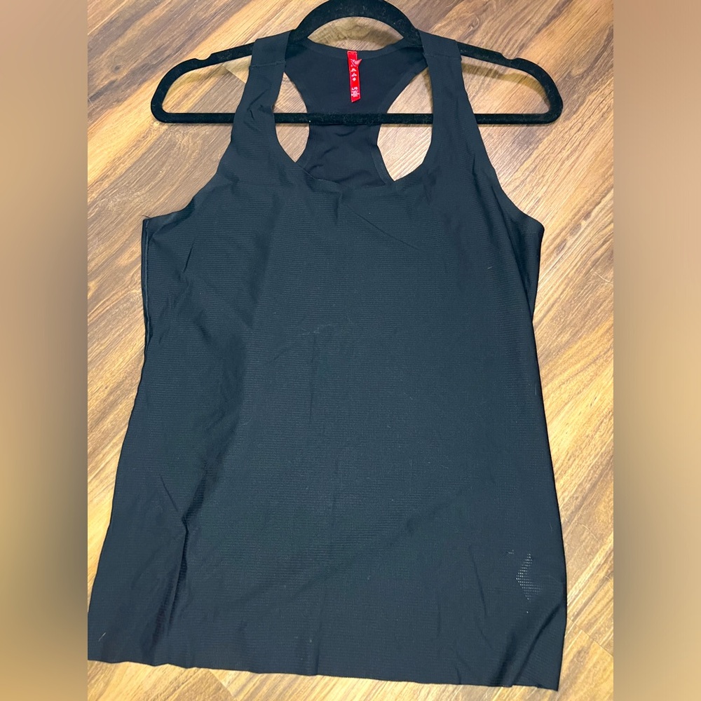 Mesh racer back black shapewear | Spanx